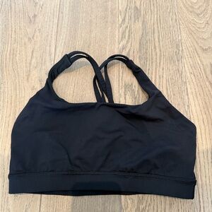 Lululemon Black Racerback Sports Bra Medium Support